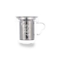 Kop met theefilter Quid Serenia Transparant 350 ml (3 Onderdelen)