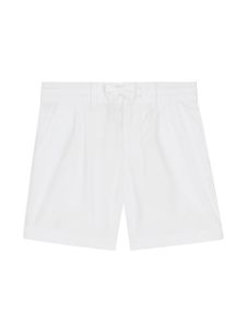 Dolce & Gabbana Kids short en popeline à logo - Blanc