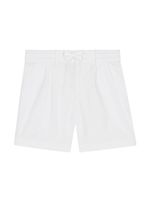 Dolce & Gabbana Kids short en popeline à logo - Blanc