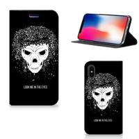 Mobiel BookCase Apple iPhone X | Xs Skull Hair