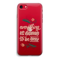 Optimistic flower girl: iPhone SE 2020 Transparant Hoesje