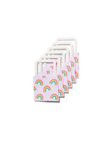 HEMA Cadeautasjes Papier 13x13x7 Regenboog - 6 Stuks