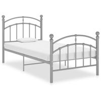 Bedframe metaal grijs 90x200 cm
