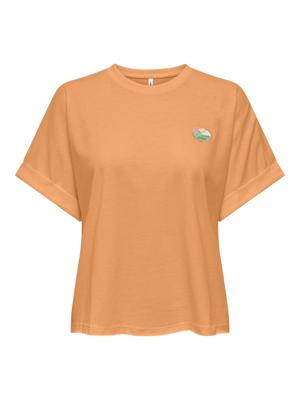 Only Onlminna S/s Top Cs Pr Jrs T-shirts Mock Orange