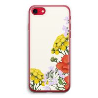 Wilde bloemen: iPhone SE 2020 Transparant Hoesje