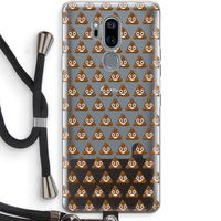 Poop emoji: LG G7 Thinq Transparant Hoesje met koord