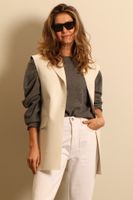 Kassl Editions Kassl Editions - jas - C213100000W Coat Sleeveless blazer oil - white - thumbnail