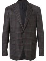 Zegna blazer à carreaux - Gris