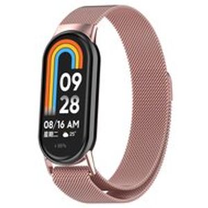 Milanese band - Rosé goud - Xiaomi Smart band 8