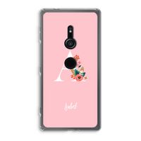 Pink Bouquet: Sony Xperia XZ2 Transparant Hoesje