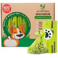 Mr. Green Mind hondenpoepzakjes Bio, groen, doos van 600 stuks
