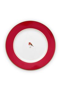 Pip Studio Love Birds Ontbijtbord Rood 21 cm