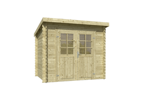 Blokhut Indi 230x175 Olijfgroen Geimpregneerd - Outdoor life