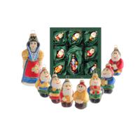 Decoris Kersthangers - 11 cm - Sneeuwwitje en de 7 dwergen - set