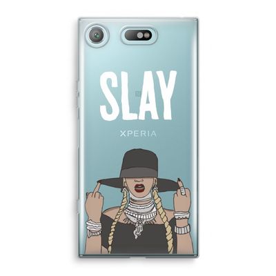 Slay All Day: Sony Xperia XZ1 Compact Transparant Hoesje