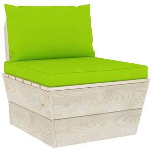 VidaXL Palletkussens 2 st oxford stof heldergroen