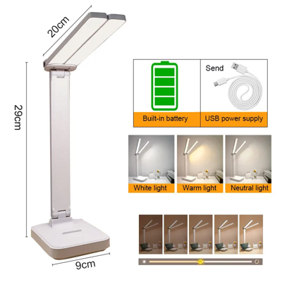 LumoFlex - Oplaadbare LED Bureaulamp met Touchbediening & Vouwbaar Design
