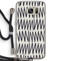 Marrakech Zigzag: Samsung Galaxy S7 Transparant Hoesje met koord