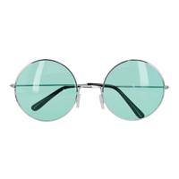 Boland Partybril hippie xl groen