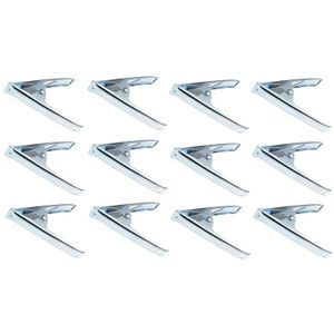 12x Zeilklem/zeilclip van metaal 15 cm