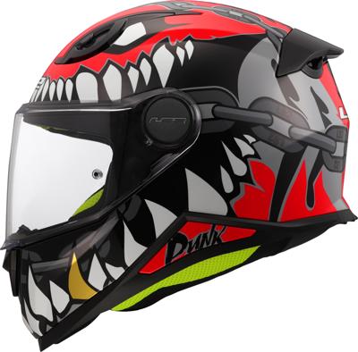 LS2 Helmet kid ff812 punk gray/rot gr. s