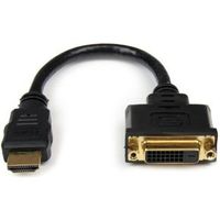 StarTech.com 20cm HDMI naar DVI-D Video Verloopkabel HDMI male naar DVI female