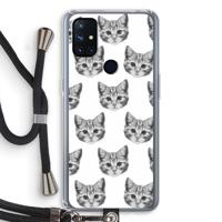 Kitten: OnePlus Nord N10 5G Transparant Hoesje met koord - thumbnail