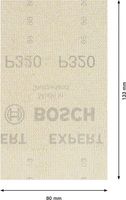Bosch Accessoires Expert M480 schuurnet voor vlakschuurmachines 80 x 133 mm, K320 - 1 stuk(s) - 2608900741