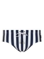 Dolce & Gabbana short de bain à rayures - Bleu - thumbnail