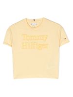 Tommy Hilfiger Junior t-shirt à logo brodé - Jaune