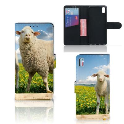 Xiaomi Redmi 7A | Telefoonhoesje | Met pasjeshouder | Schaap en Lammetje