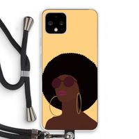 Golden hour: Pixel 4 Transparant Hoesje met koord