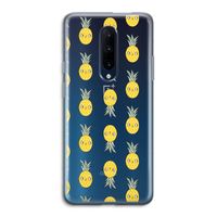 Ananas: OnePlus 7 Pro Transparant Hoesje