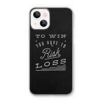 Risk loss: iPhone 13 mini Transparant Hoesje Risk loss: iPhone 13 mini Transparant Hoesje