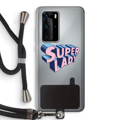 Superlady: Huawei P40 Pro Transparant Hoesje met koord