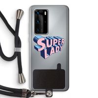 Superlady: Huawei P40 Pro Transparant Hoesje met koord