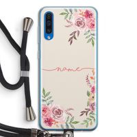 Rozen: Samsung Galaxy A50 Transparant Hoesje met koord Rozen: Samsung Galaxy A50 Transparant Hoesje met koord