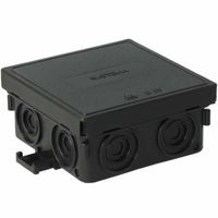 Attema kabeldoos AT2626 zwart IP555 75x75x37mm 11 invoerenv nieuw AX3