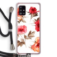 Roosjes: Samsung Galaxy A51 5G Transparant Hoesje met koord