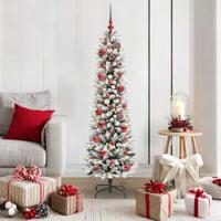 VidaXL Kunstkerstboom met 150 led wit 150 cm pvc en metaal en plastic