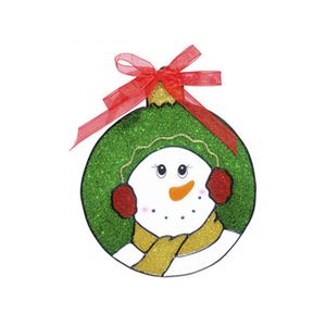 Kerst decoratie stickers sneeuwpop plaatjes 18 cm   -