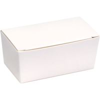 Ballotin | karton + PP | 67x35x31mm | wit/goud | 600 stuks