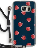 Framboosjes: Samsung Galaxy S7 Transparant Hoesje met koord
