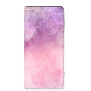 Bookcase Motorola Moto G62 5G Pink Purple Paint