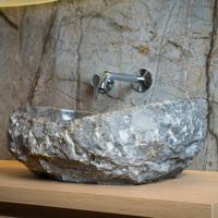 Waskom Loutro Kev G Rechthoek 50x35x20 cm Marmer Grey Loutro