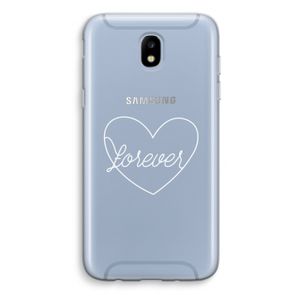 Forever heart pastel: Samsung Galaxy J5 (2017) Transparant Hoesje