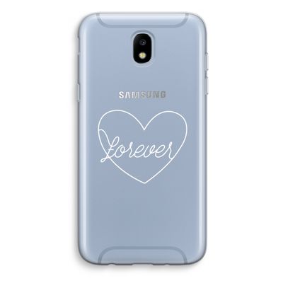 Forever heart pastel: Samsung Galaxy J5 (2017) Transparant Hoesje