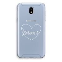 Forever heart pastel: Samsung Galaxy J5 (2017) Transparant Hoesje