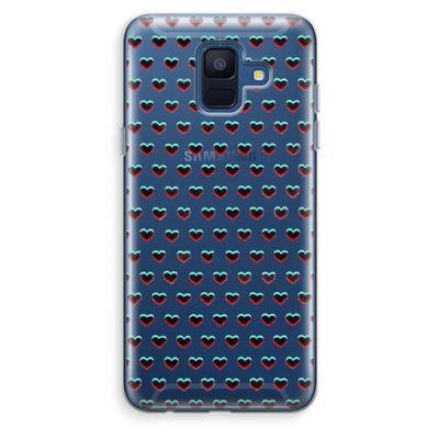 Hartjes: Samsung Galaxy A6 (2018) Transparant Hoesje
