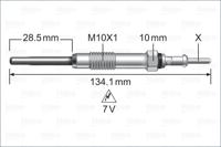 Gloeibougie VALEO, Spanning (Volt)7V, u.a. für BMW, Toyota, Mini - thumbnail